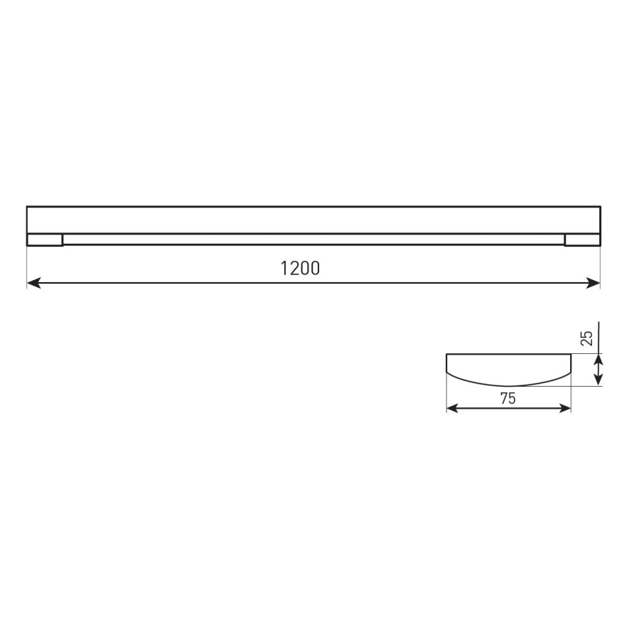 Stmievateľné LED trubicové svietidlo DAISY RIBBON LED/20/30/40W/230V 3000/4300/6500K 120 cm biela