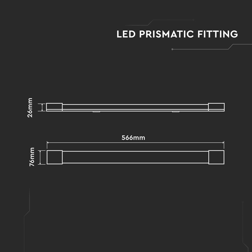 LED Žiarivkové svietidlo LED/20W/230V 6500K 60 cm biela