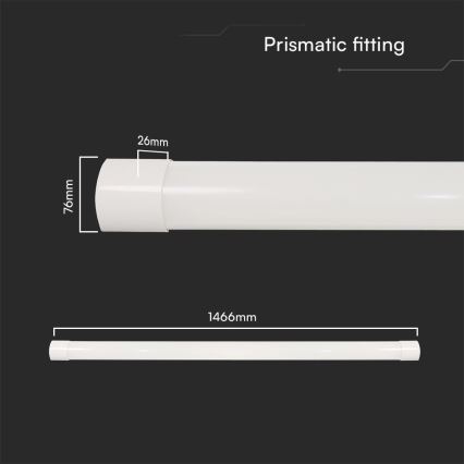 LED Žiarivkové svietidlo LED/50W/230V 3000/4000/6500K 146 cm