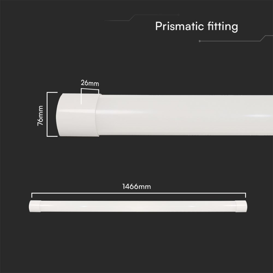 LED Žiarivkové svietidlo LED/50W/230V 3000/4000/6500K 146 cm