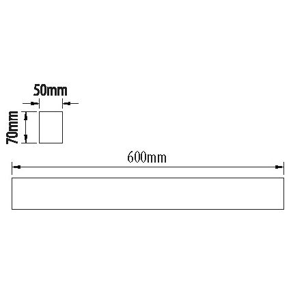LED Žiarivkové svietidlo LINIK LED/20W/230V 4000K čierna