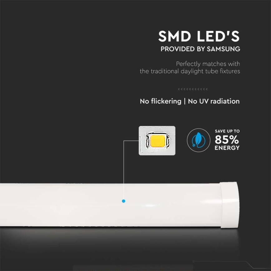 LED Žiarivkové svietidlo SAMSUNG CHIP LED/40W/230V 4000K 120 cm