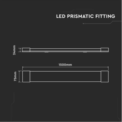 LED Žiarivkové svietidlo SAMSUNG CHIP LED/50W/230V 6500K 150 cm