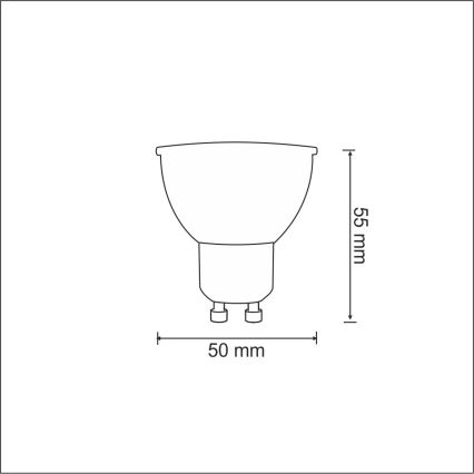 LED Žiarovka 1xGU10/3,5W/230V 3000K