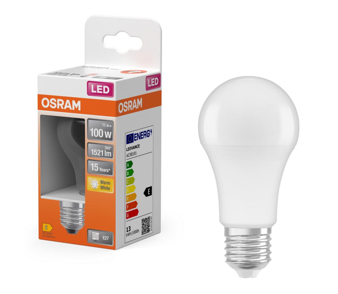 LED žiarovka A60 E27/13W/230V 3000K - Osram 4099854305498