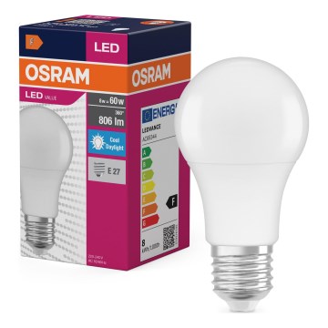LED žiarovka A60 E27/8W/230V 6500K - Osram