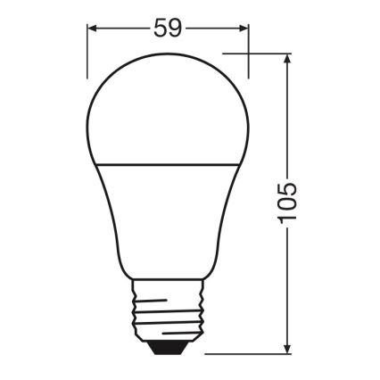 LED žiarovka A60 E27/8W/230V 6500K - Osram