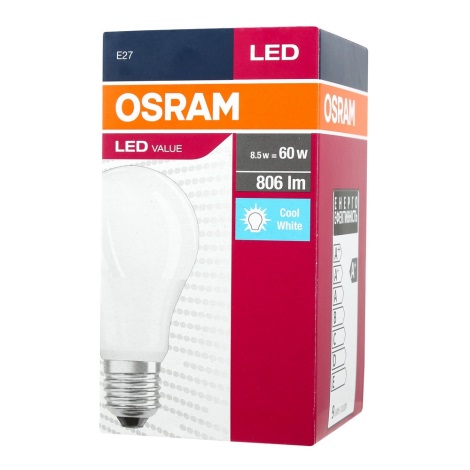 LED Žiarovka A60 E27/9,5W/230V 4000K - Osram