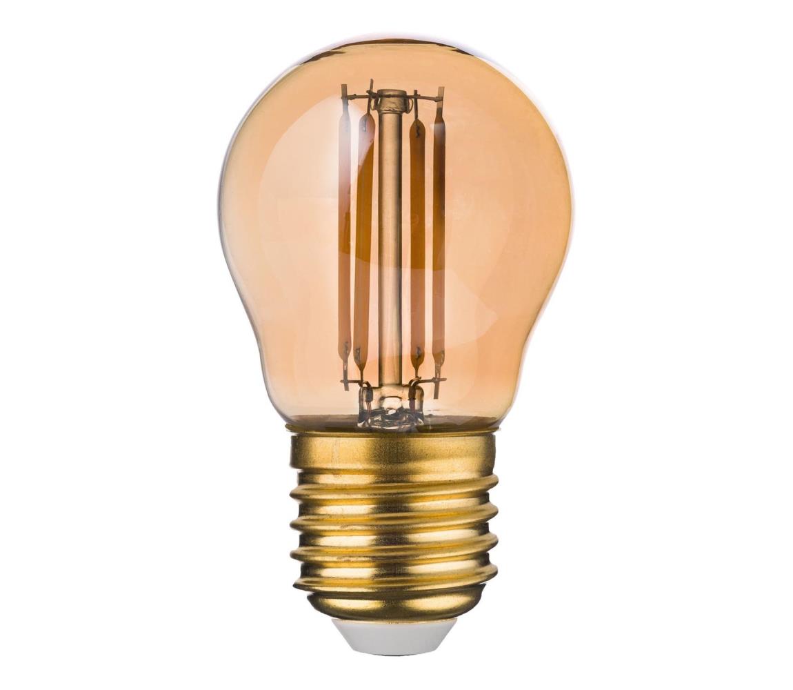 LED žiarovka AMBER G45 E27/4,5W/230V 2200K 3572