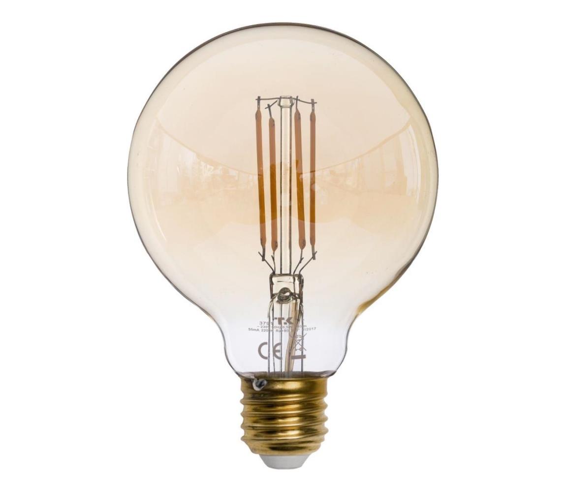 LED žiarovka AMBER G95 E27/6,5W/230V 3200K 3791