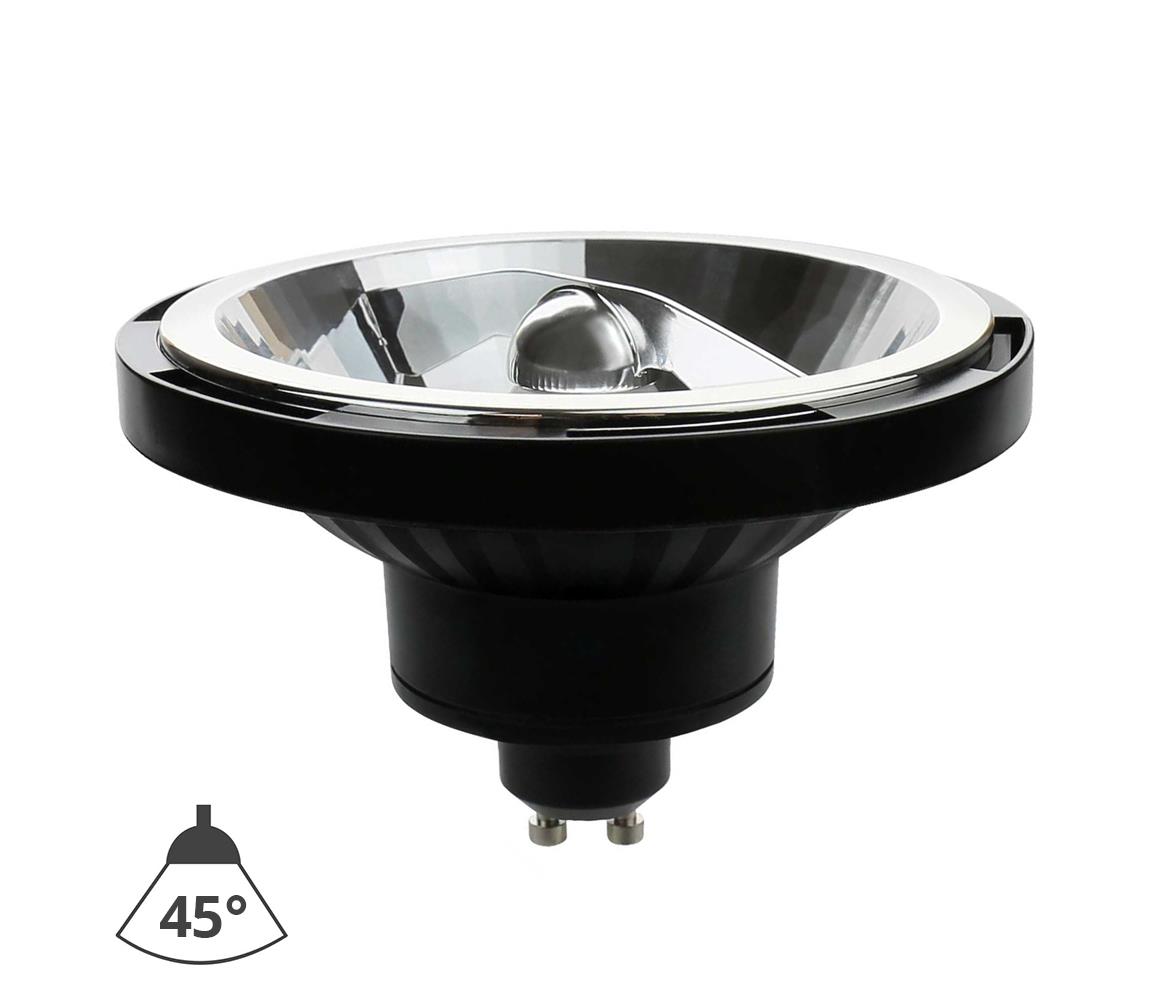  LED Žiarovka AR111 GU10/12W/230V 4000K 45° čierna 