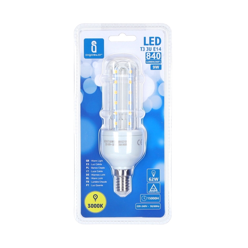 LED Žiarovka B5 E14/9W/230V 3000K - Aigostar