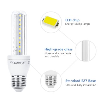 LED Žiarovka B5 E27/8W/230V 6500K - Aigostar