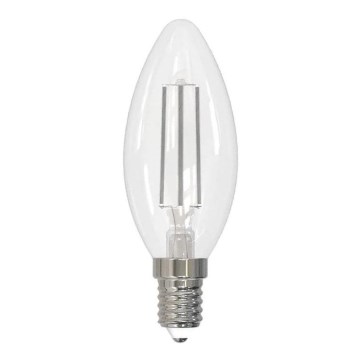 LED Žiarovka BIELY FILAMENT C35 E14/4,5W/230V 3000K