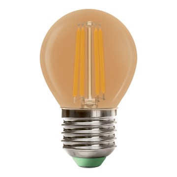 LED Žiarovka CLASIC AMBER G45 E27/4W/230V 2200K -  Brilagi