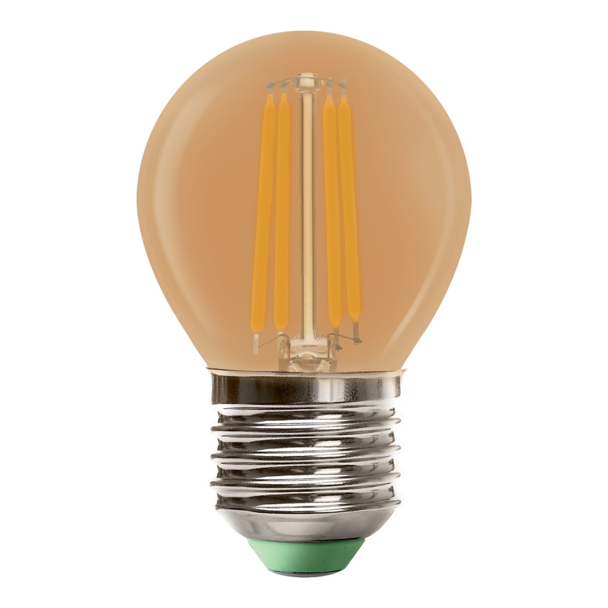 LED Žiarovka CLASIC AMBER G45 E27/4W/230V 2200K -  Brilagi