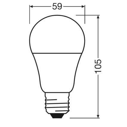 LED žiarovka CLASSIC A60 E27/8W/230V 2700K - Ledvance