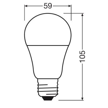 LED žiarovka CLASSIC A60 E27/8W/230V 4000K - Ledvance
