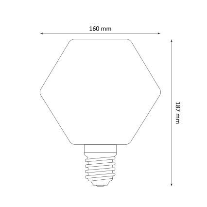 LED Žiarovka DECO VINTAGE E27/4W/230V 1800K