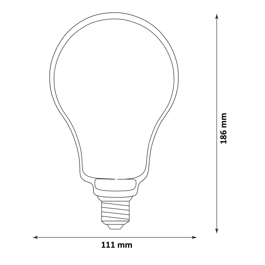 LED Žiarovka DECO VINTAGE FILAMENT O110 E27/4W/230V 1800K