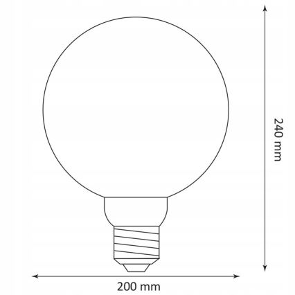 LED Žiarovka DECO VINTAGE G200 E27/4W/230V 1800K