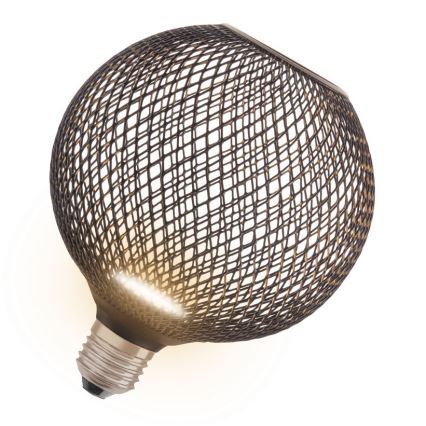 LED Žiarovka DECOR FLAT G125 E27/3,5W/230V 2700K čierna - Osram