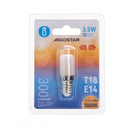 LED Žiarovka do chladničky T18 E14/3,5W/230V 3000K - Aigostar