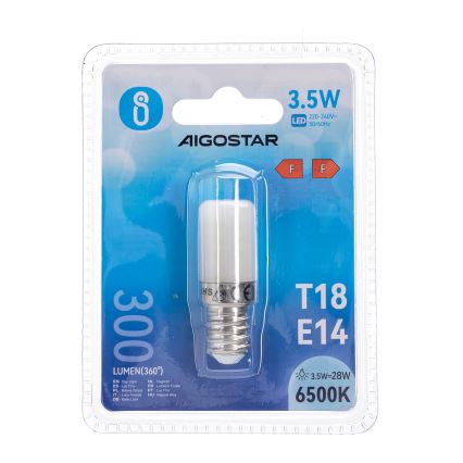 LED Žiarovka do chladničky T18 E14/3,5W/230V 6500K - Aigostar