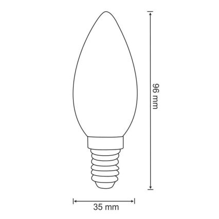 LED Žiarovka E14/4W/230V 3000K