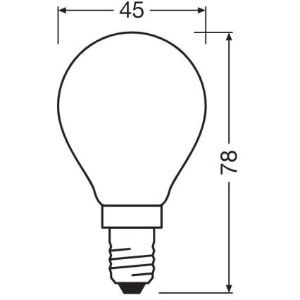 LED Žiarovka E14/5,5W/230V 2700K - Osram