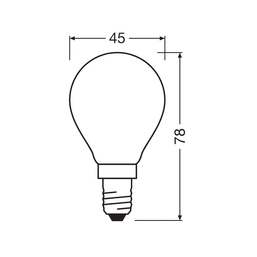 LED Žiarovka E14/5,5W/230V 2700K - Osram