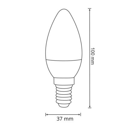 LED Žiarovka E14/6,3W/230V 3000K