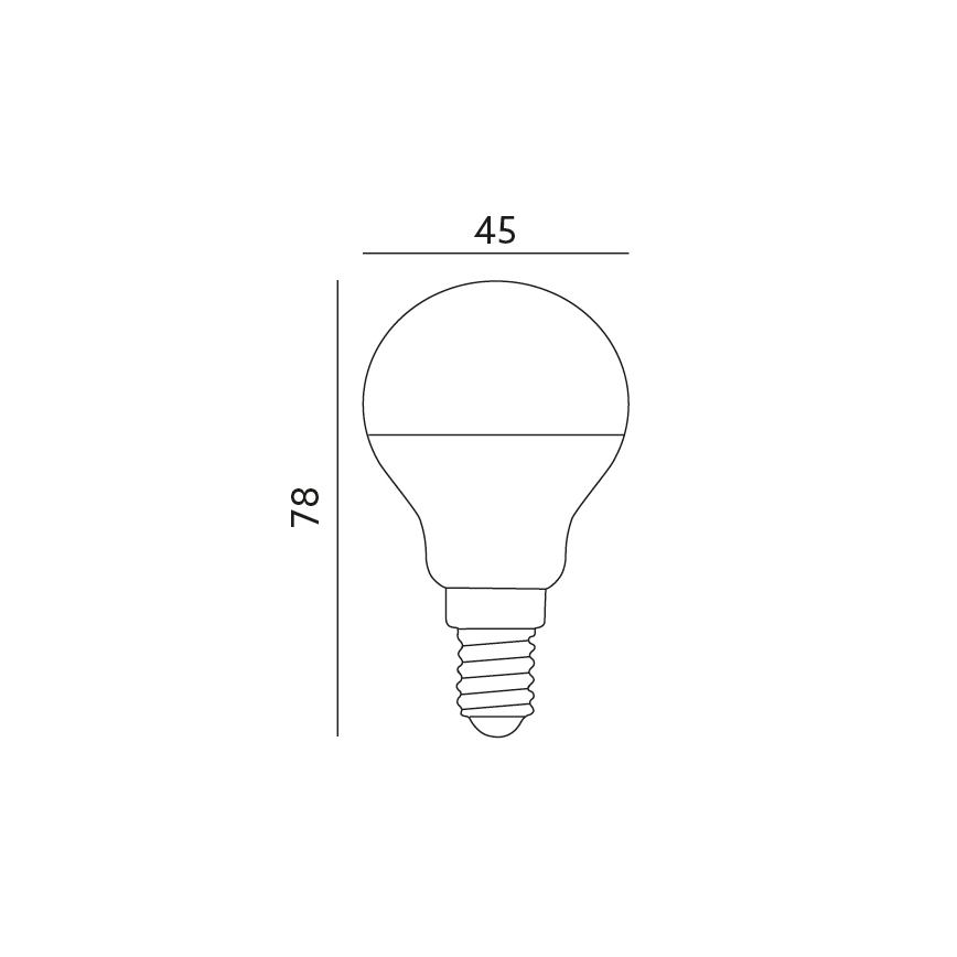 LED Žiarovka E14/7W/230V 3000K 525lm
