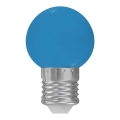 LED žiarovka E27, 1 W, 230 V, 5500–6500 K, modrá