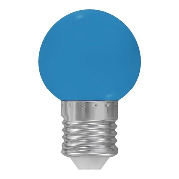 LED žiarovka E27, 1 W, 230 V, 5500–6500 K, modrá