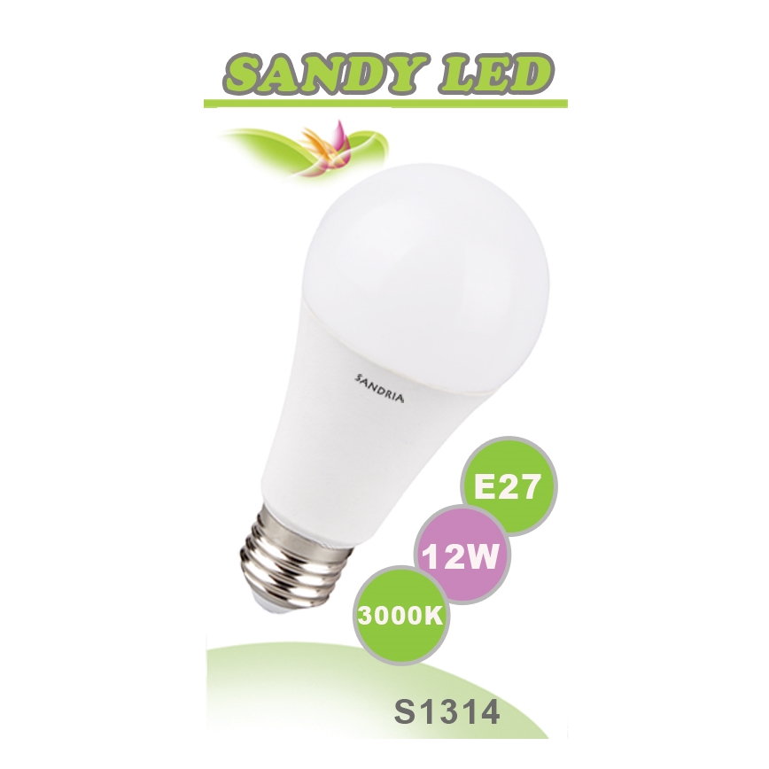 LED žiarovka SANDY E27/12W/230V - Sandria S1314