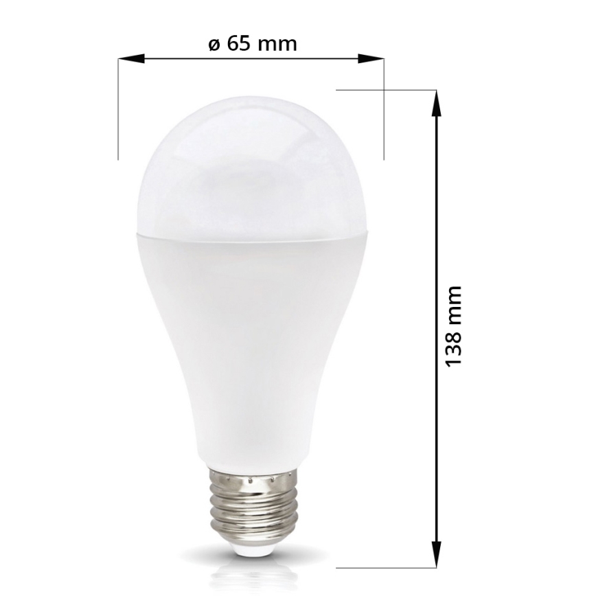 LED Žiarovka E27/18W/230V 4000K