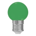 LED žiarovka E27/1W/230V 5500-6500K zelená