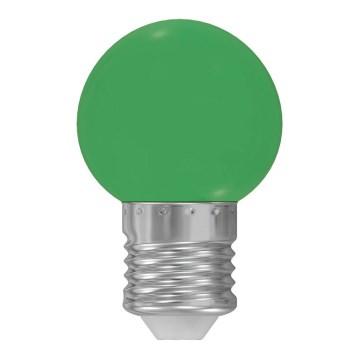 LED žiarovka E27/1W/230V 5500-6500K zelená
