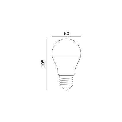 LED Žiarovka E27/8,5W/230V 4000K
