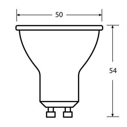 LED Žiarovka ECO GU10/5W/230V 2700K 350lm