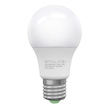 LED Žiarovka ECOLINE A60 E27/10W/230V 3000K - Brilagi