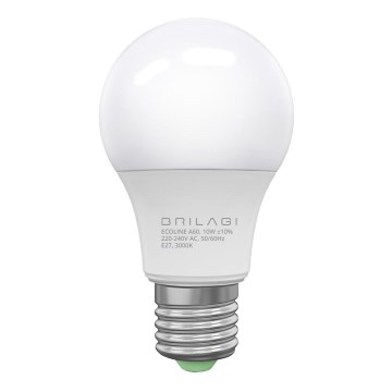 LED žiarovka ECOLINE A60 E27/10W/230V 3000K CRI 92 - Brilagi