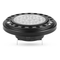 LED Žiarovka ECOLINE AR111 G53/12W/12V 3000K 30° čierna - Brilagi
