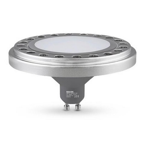 LED Žiarovka ECOLINE AR111 GU10/12W/230V 3000K 120° strieborná - Brilagi
