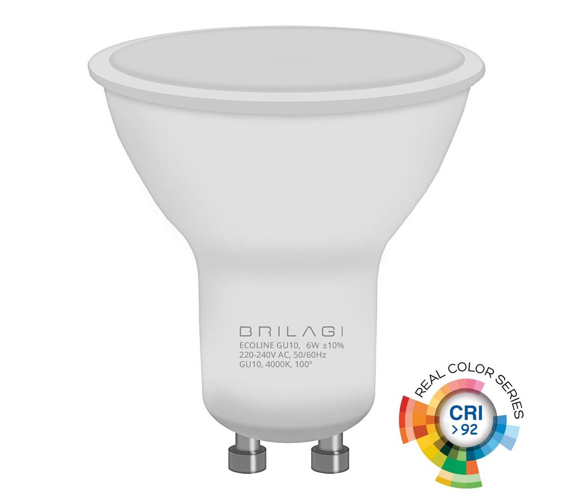 LED žiarovka ECOLINE GU10/6W/230V 4000K CRI 92 - Brilagi ZD-EGU906-40