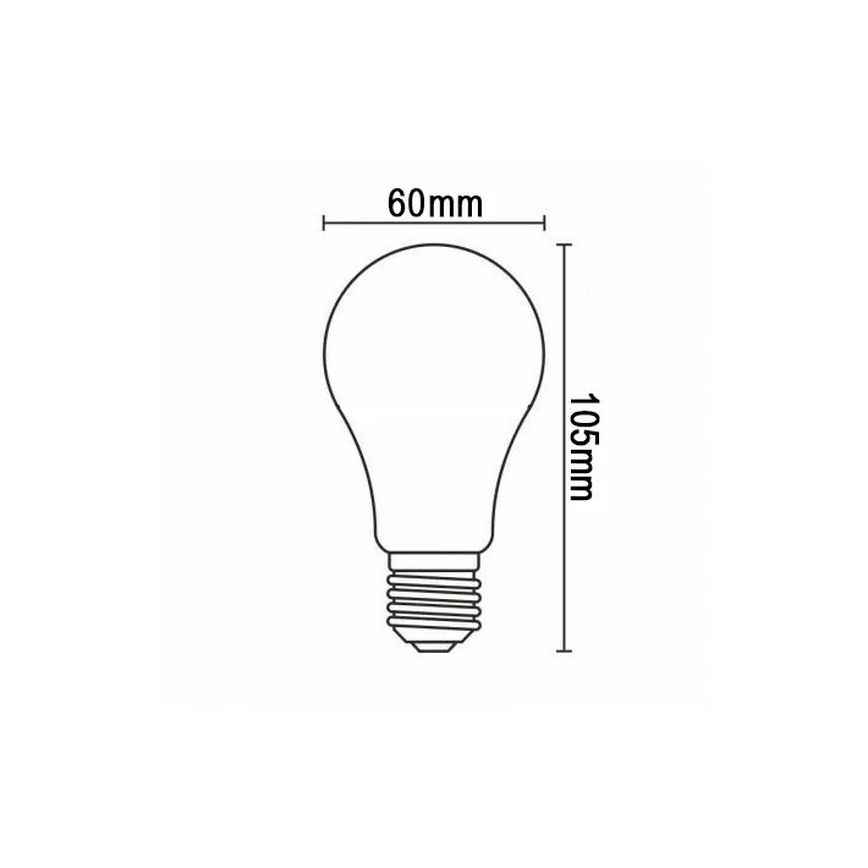 LED Žiarovka FILAMENT A60 E27/12W/230V 330° 4000K