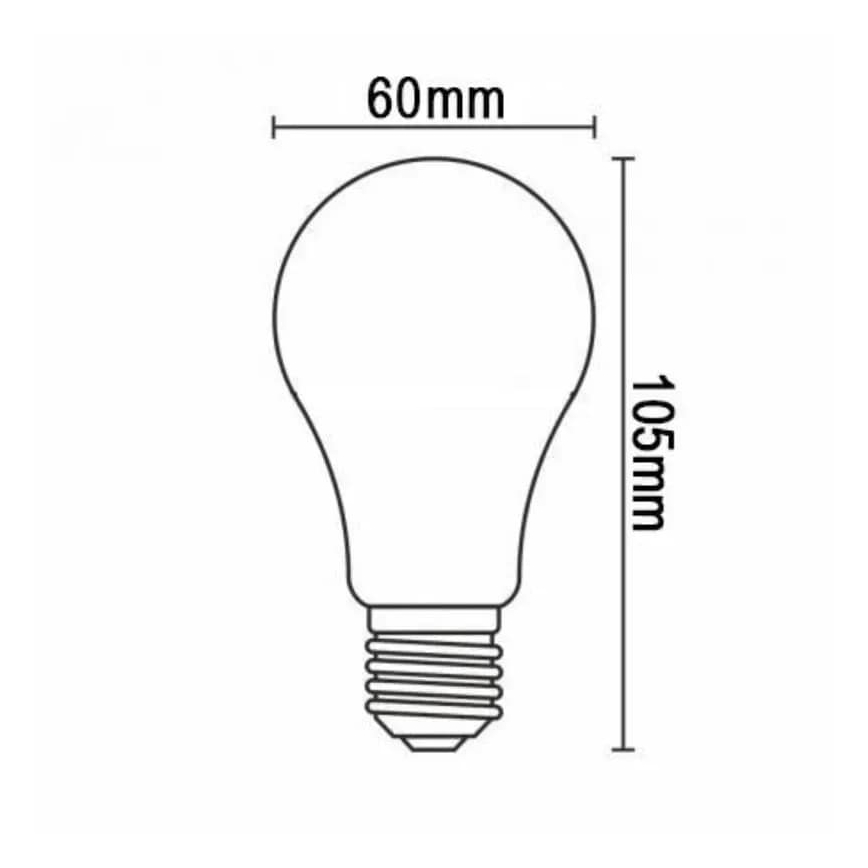 LED Žiarovka BIELY FILAMENT A60 E27/13W/230V 3000K