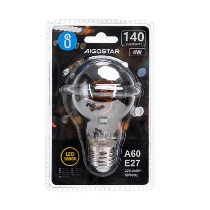 LED Žiarovka FILAMENT A60 E27/4W/230V 1800K - Aigostar