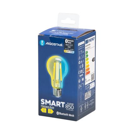 LED Stmievateľná žiarovka FILAMENT MESH Smart A60 E27/6W/230V 2700-6500K - Aigostar
